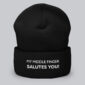 My middle finger salutes you | Cuffed Beanie