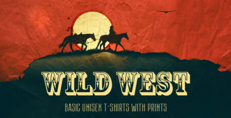 Wild West | Basic Unisex T-Shirts with Prints