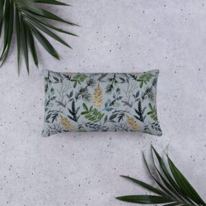 Basic Pillow ‘Witchy Winter BW Plants III’