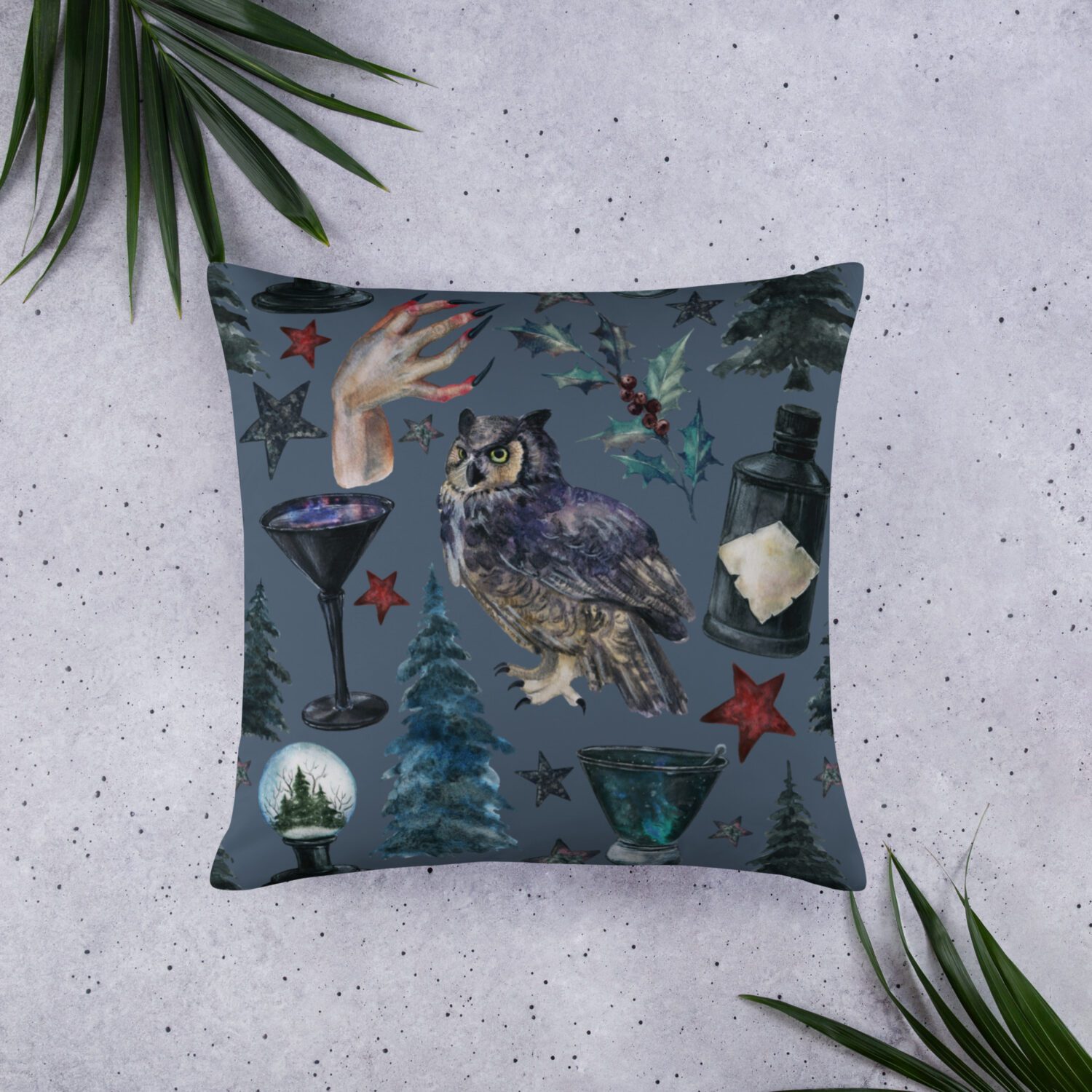 Basic Pillow ‘Witchy Winter – Owl’