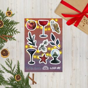 Witchy Winter Stickers Set