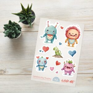 Sticker sheet 'Valentine's Day Monsters'
