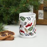 White glossy mug 'Witchy Winter - Plants'