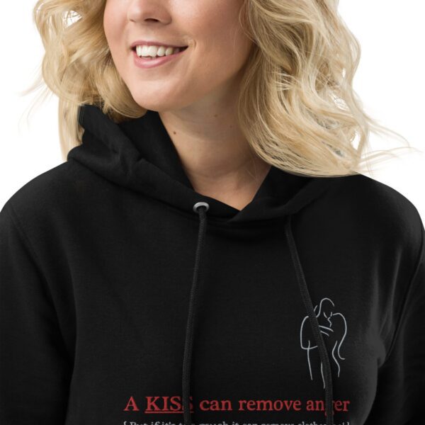 Hoodie dress A KISS CAN REMOVE ANGER