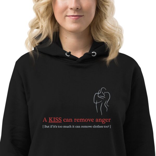 Hoodie dress A KISS CAN REMOVE ANGER