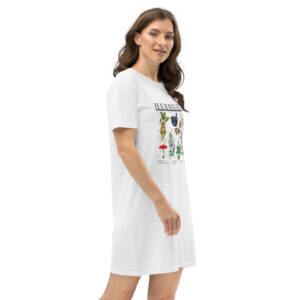 Organic cotton t-shirt dress 'HERBOLOGY'