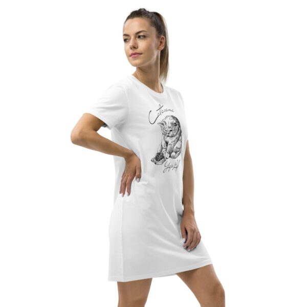 Organic cotton t-shirt dress CATASANA: YOGA LIFE