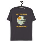 Unisex organic t-shirt 'Mat the Eggs Be with You'