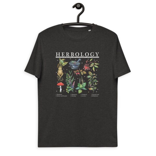 Unisex organic cotton t-shirt 'HERBOLOGY'