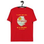 Unisex organic t-shirt 'A Long Time Ago in a Galaxy'