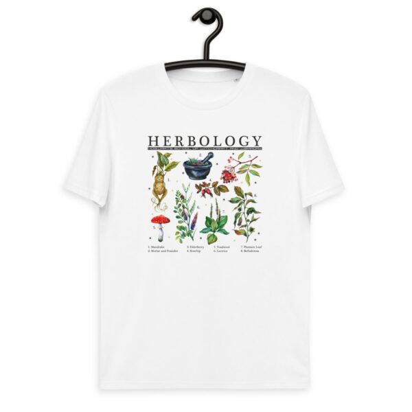 Unisex organic cotton t-shirt 'HERBOLOGY'