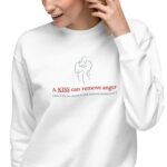Unisex Premium Sweatshirt A KISS CAN REMOVE ANGER
