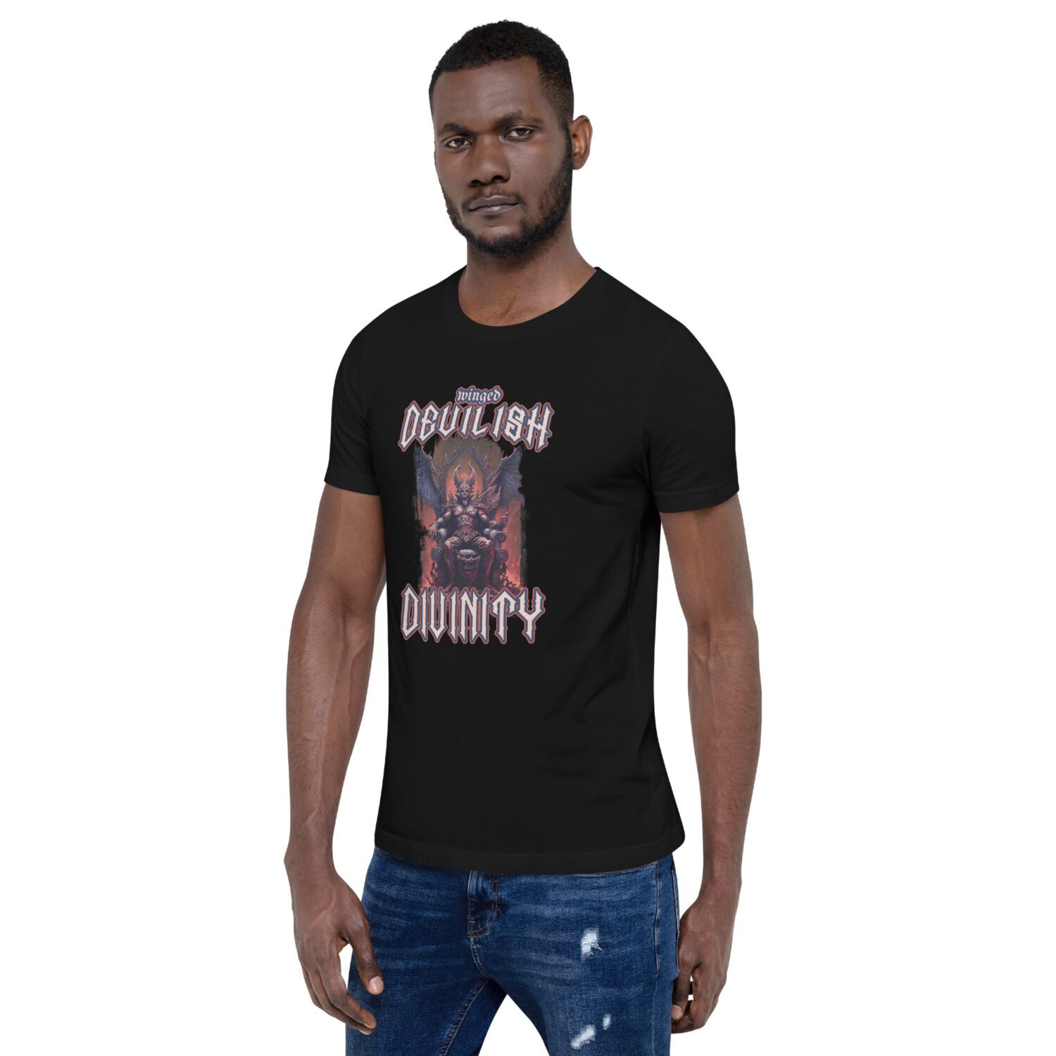 Unisex t-shirt 'Winged Devilish Divinity'