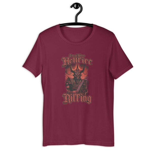 Unisex t-shirt 'Come and Witness Hellfire Riffing'