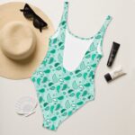 One-Piece Swimsuit "Turquoise drops"