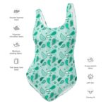 One-Piece Swimsuit "Turquoise drops"