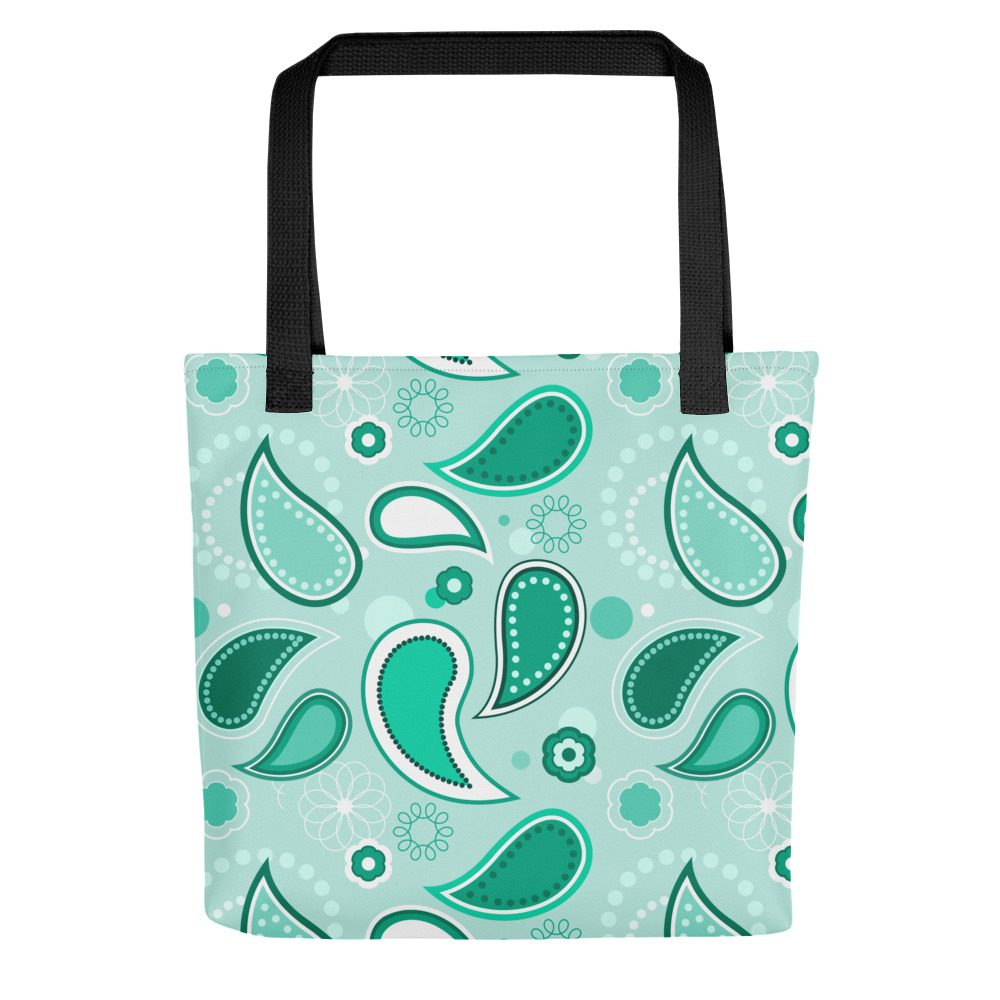 Tote bag “Turquoise drops”