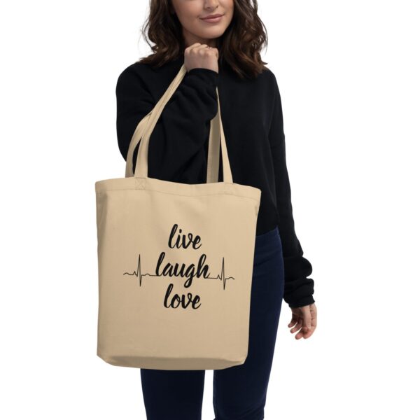 Eco Tote Bag "Live Laugh Love"