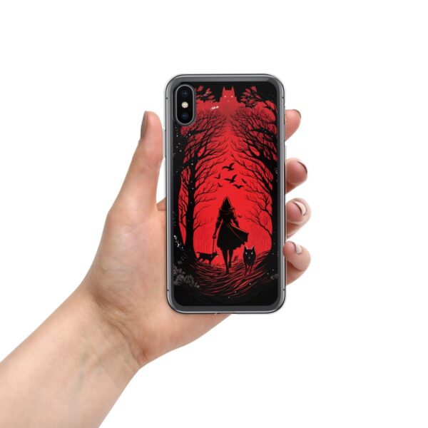 Clear Case for iPhone® "Little Girl into the Red Woods"