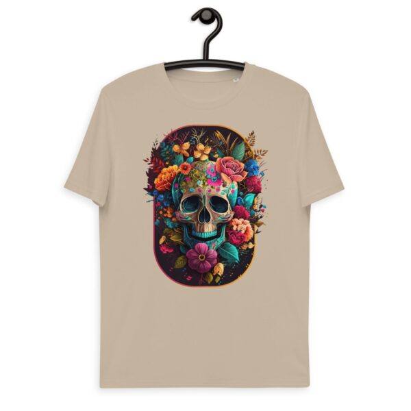 Unisex organic cotton t-shirt "Floral Skull"