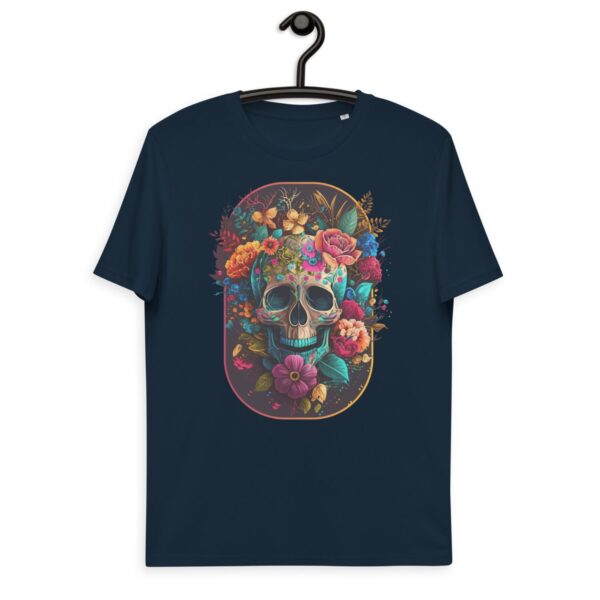 Unisex organic cotton t-shirt "Floral Skull"