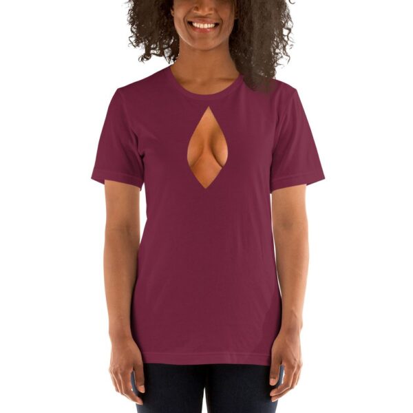 Women's t-shirt DECOLLETE | Dark skin