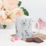 Custom Mug with Your Name “A” letter, blue