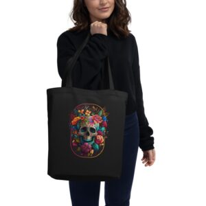 Eco Tote Bag "Floral Skull"