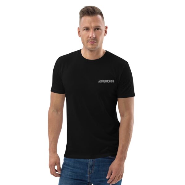 Unisex organic cotton t-shirt ABCDEFUCKOFF