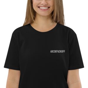 Unisex organic cotton t-shirt ABCDEFUCKOFF