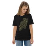 Unisex organic cotton t-shirt "Electric Owl"