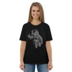 Unisex organic cotton t-shirt "Flying Astronaut"