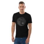 Unisex organic cotton t-shirt "Electric Balance"