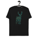 Unisex organic cotton t-shirt "Electric Deer"