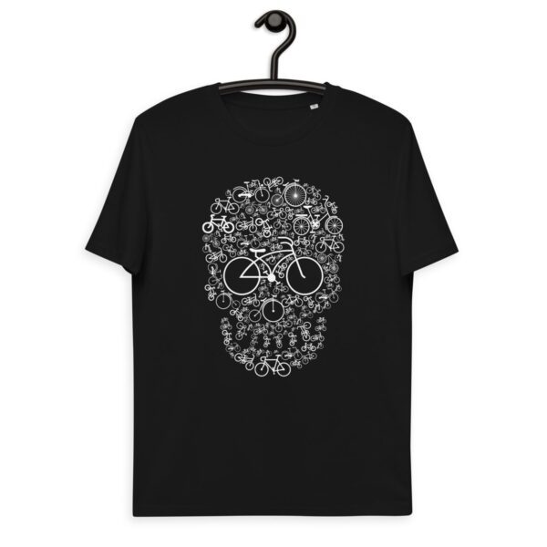 Unisex organic cotton t-shirt "Bicycle Skull"