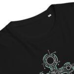 Unisex organic cotton t-shirt "Electric Anchor"