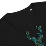 Unisex organic cotton t-shirt "Electric Deer"
