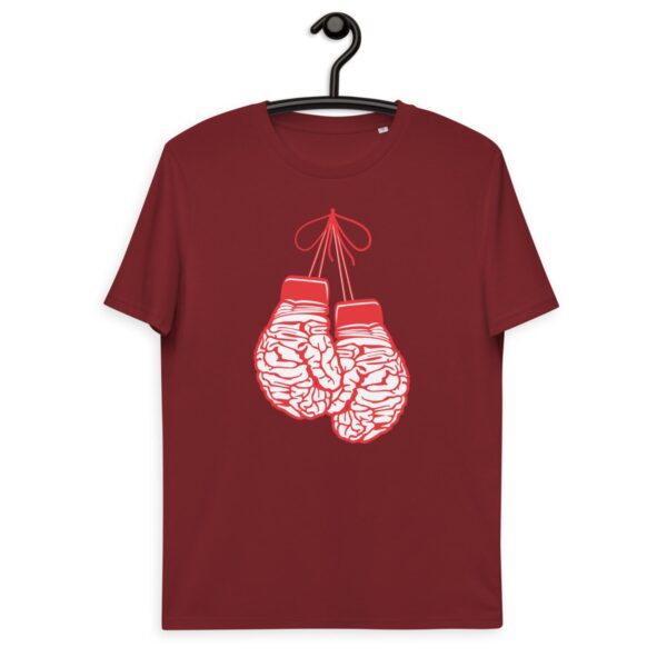 Unisex organic cotton t-shirt "Brain Gloves"