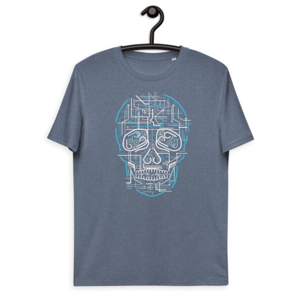 Unisex organic cotton t-shirt "Electric Skull"