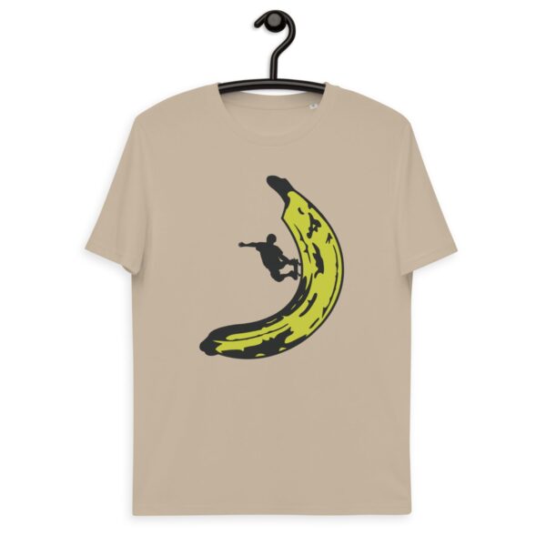 Unisex organic cotton t-shirt "Banana Skateboard"