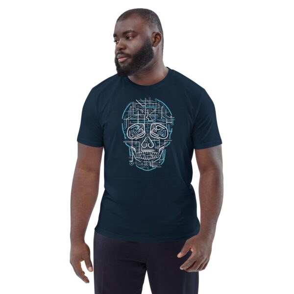 Unisex organic cotton t-shirt "Electric Skull"