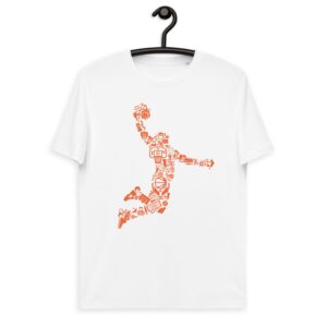 Unisex organic cotton t-shirt "Basketball Player"