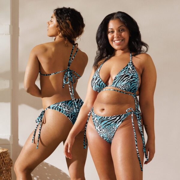 Recycled string bikini "Zebrano"
