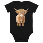 Organic cotton baby bodysuit "Baby Cow"