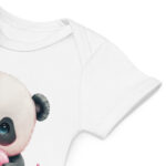 Organic cotton baby bodysuit "Panda"