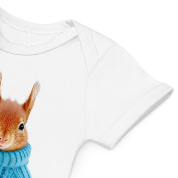 Organic cotton baby bodysuit "Squirrel"