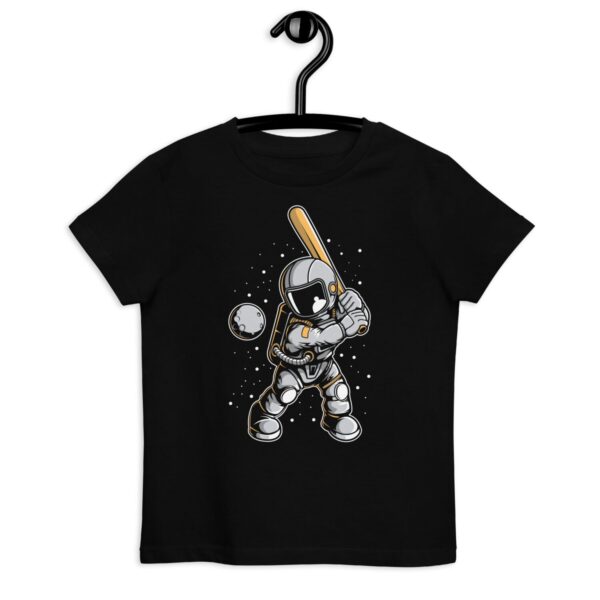 Organic cotton kids t-shirt "Astronaut: Baseball Player"