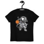 Organic cotton kids t-shirt "Astronaut: Basketball Player"