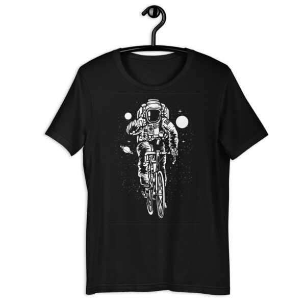 Unisex t-shirt "Astronaut on Bicycle"