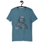 Unisex t-shirt "Benjamin Franklin Calligram"